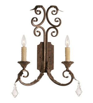 Meyda Tiffany - 120211 - Two Light Wall Sconce - Serratina - Cajun Spice