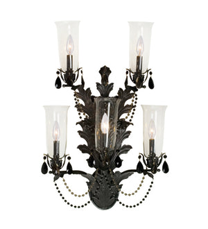 Meyda Tiffany - 120231 - Five Light Wall Sconce - French Baroque - Chestnut