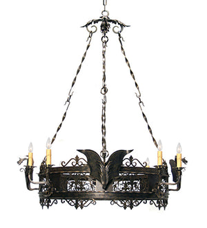 Meyda Tiffany - 120257 - Eight Light Chandelier - Dragone - Gilded Tobacco