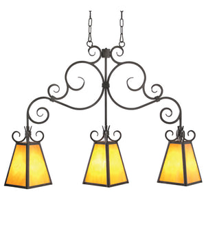 Meyda Tiffany - 120258 - Three Light Pendant - Wellington - Gilded Tobacco