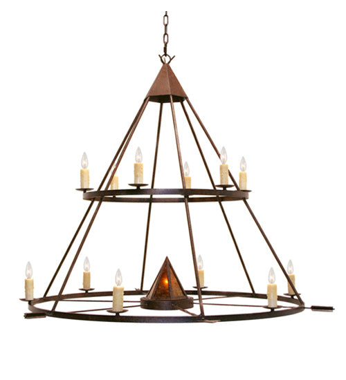 Meyda Tiffany - 120282 - 13 Light Chandelier - Desert Arrow - Rusty Nail