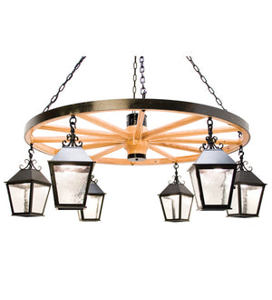 Meyda Tiffany - 120286 - Six Light Chandelier - Silverton - Blackwash