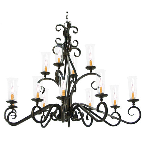 Meyda Tiffany - 120293 - 14 Light Chandelier - Wilkes - Gilded Tobacco