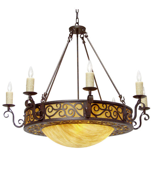 Meyda Tiffany - 120294 - Ten Light Chandelier - Delano - Cajun Spice