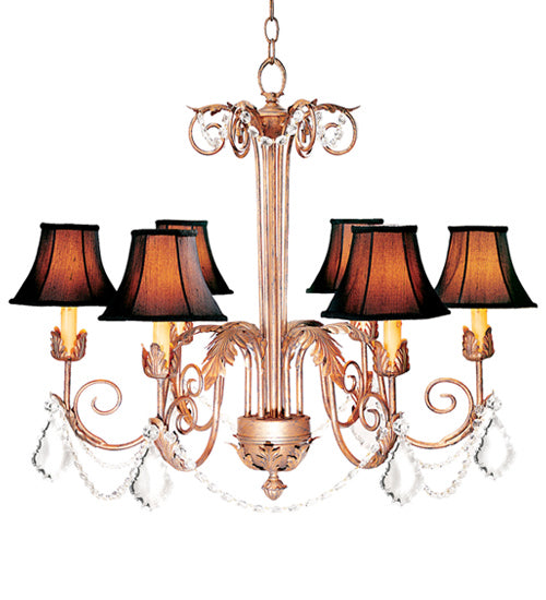 Meyda Tiffany - 120321 - Six Light Chandelier - Lindsay - Cortez Gold