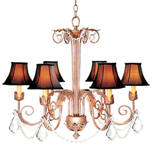 Meyda Tiffany - 120321 - Six Light Chandelier - Lindsay - Cortez Gold