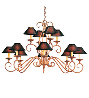 Meyda Tiffany - 120345 - 12 Light Chandelier - Quinton - Cortez Gold