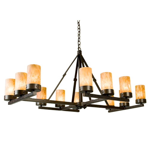 Meyda Tiffany - 121079 - 12 Light Chandelier - Parker - Rustic Iron