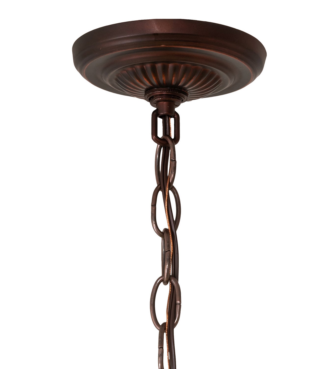 Meyda Tiffany - 128649 - Three Light Pendant - Tiffany Roman - Mahogany Bronze