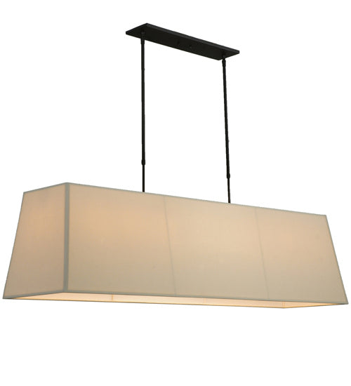 Meyda Tiffany - 130984 - Eight Light Oblong Pendant - Panache - Oil Rubbed Bronze