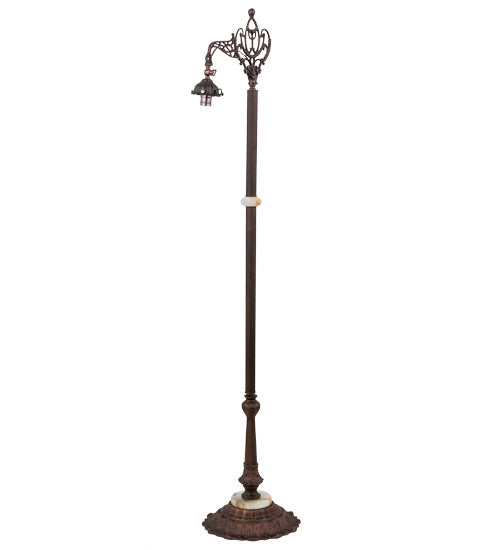 Meyda Tiffany - 13349 - One Light Bridge Arm Floor Base Hardware - Victorian - Mahogany Bronze