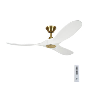 Visual Comfort Fan - 3MAVR52RZWBBS - 52"Ceiling Fan - Maverick - Burnished Brass