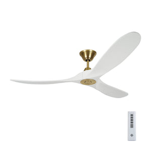 Visual Comfort Fan - 3MAVR60RZWBBS - 60"Ceiling Fan - Maverick - Burnished Brass