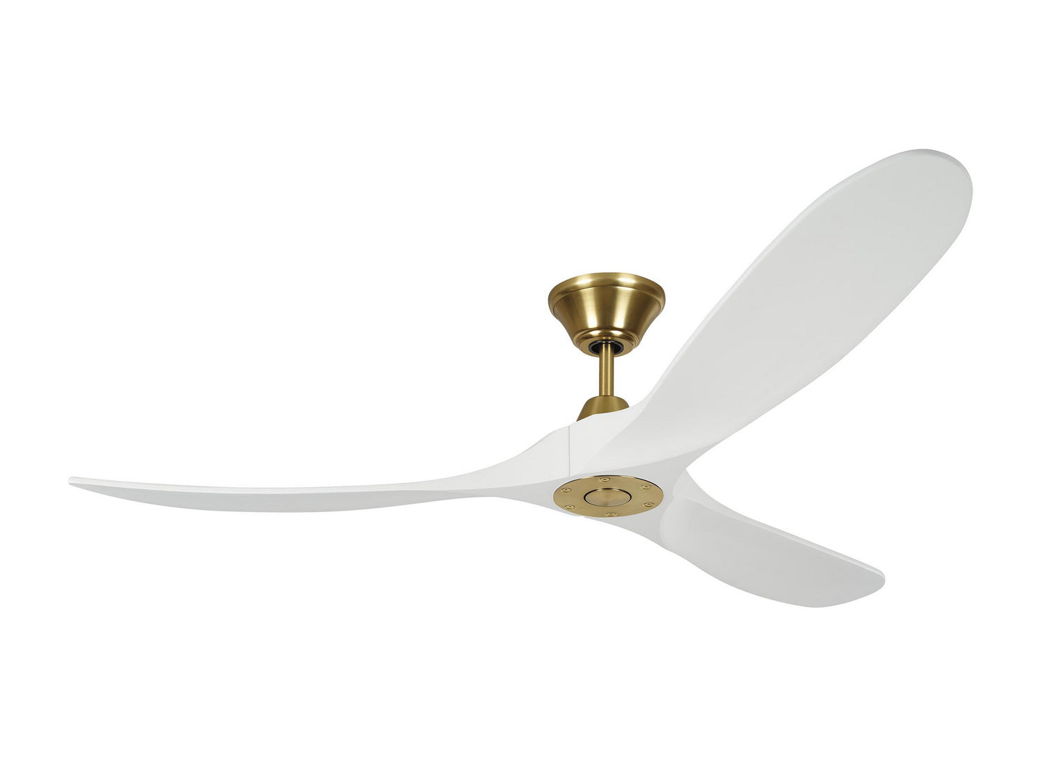 Visual Comfort Fan - 3MAVR60RZWBBS - 60"Ceiling Fan - Maverick - Burnished Brass