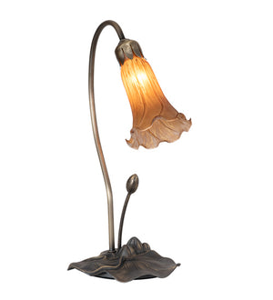 Meyda Tiffany - 13703 - One Light Accent Lamp - Amber - Mahogany Bronze