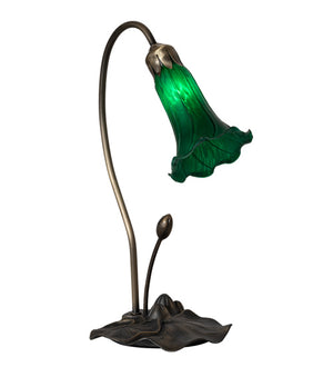 Meyda Tiffany - 13716 - One Light Accent Lamp - Green - Mahogany Bronze