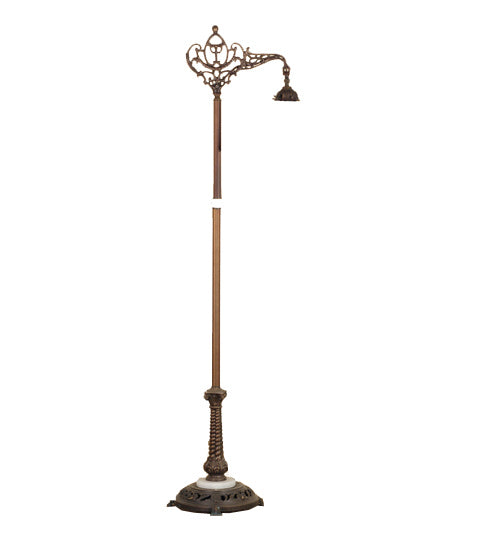 Meyda Tiffany - 14089 - One Light Bridge Arm Floor Base - Urban - Mahogany Bronze