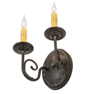 Meyda Tiffany - 149029 - Two Light Wall Sconce - Jenna - Smoke