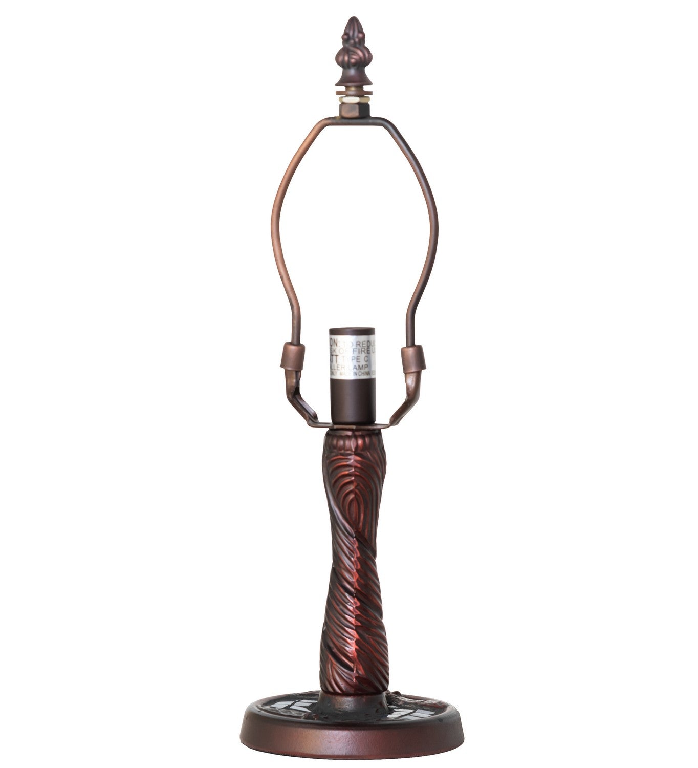 Meyda Tiffany - 14914 - One Light Table Base - Twisted Fly - Mahogany Bronze