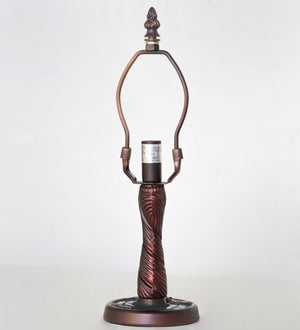 Meyda Tiffany - 14914 - One Light Table Base - Twisted Fly - Mahogany Bronze