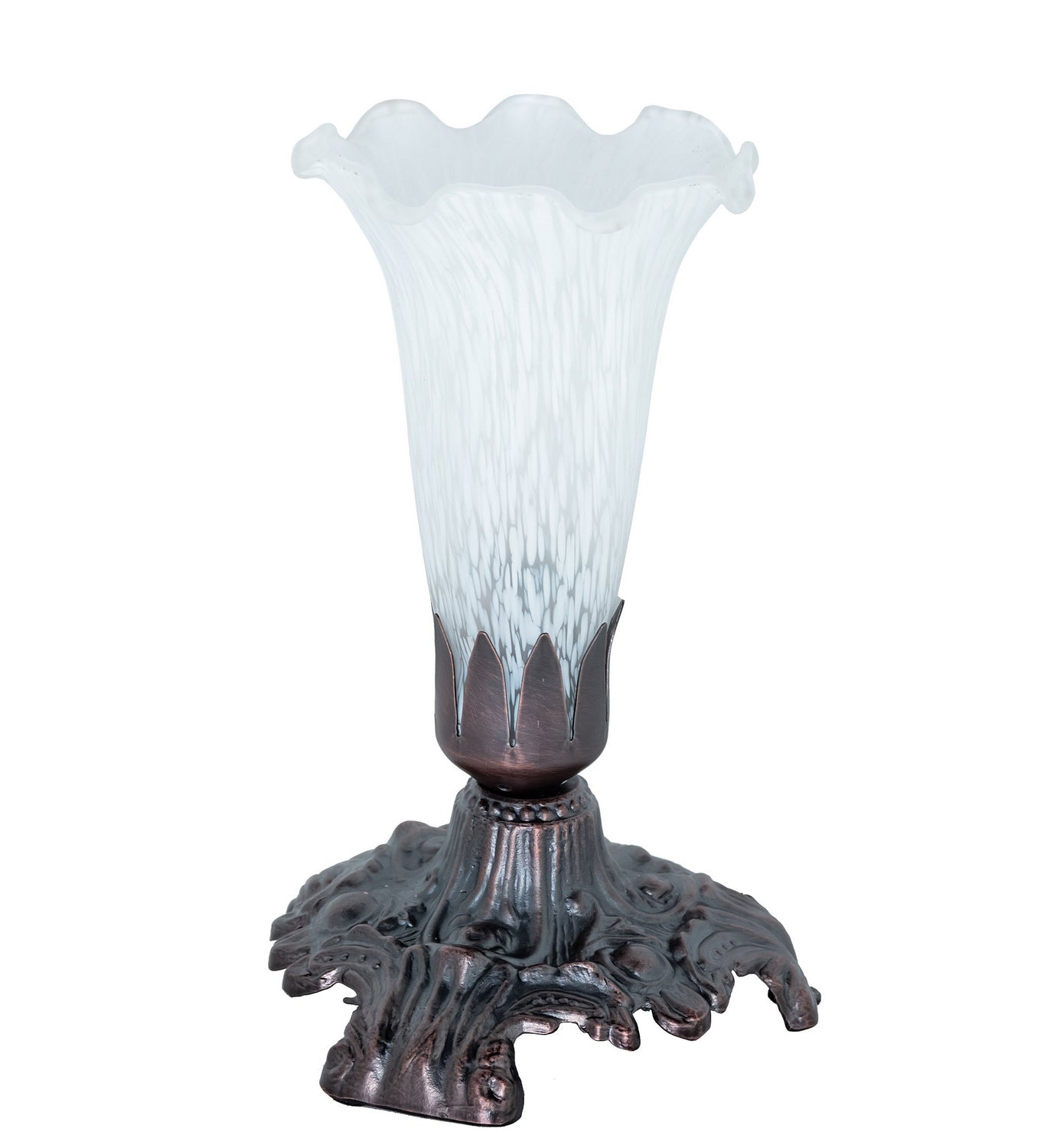 Meyda Tiffany - 14946 - One Light Mini Lamp - White - Mahogany Bronze