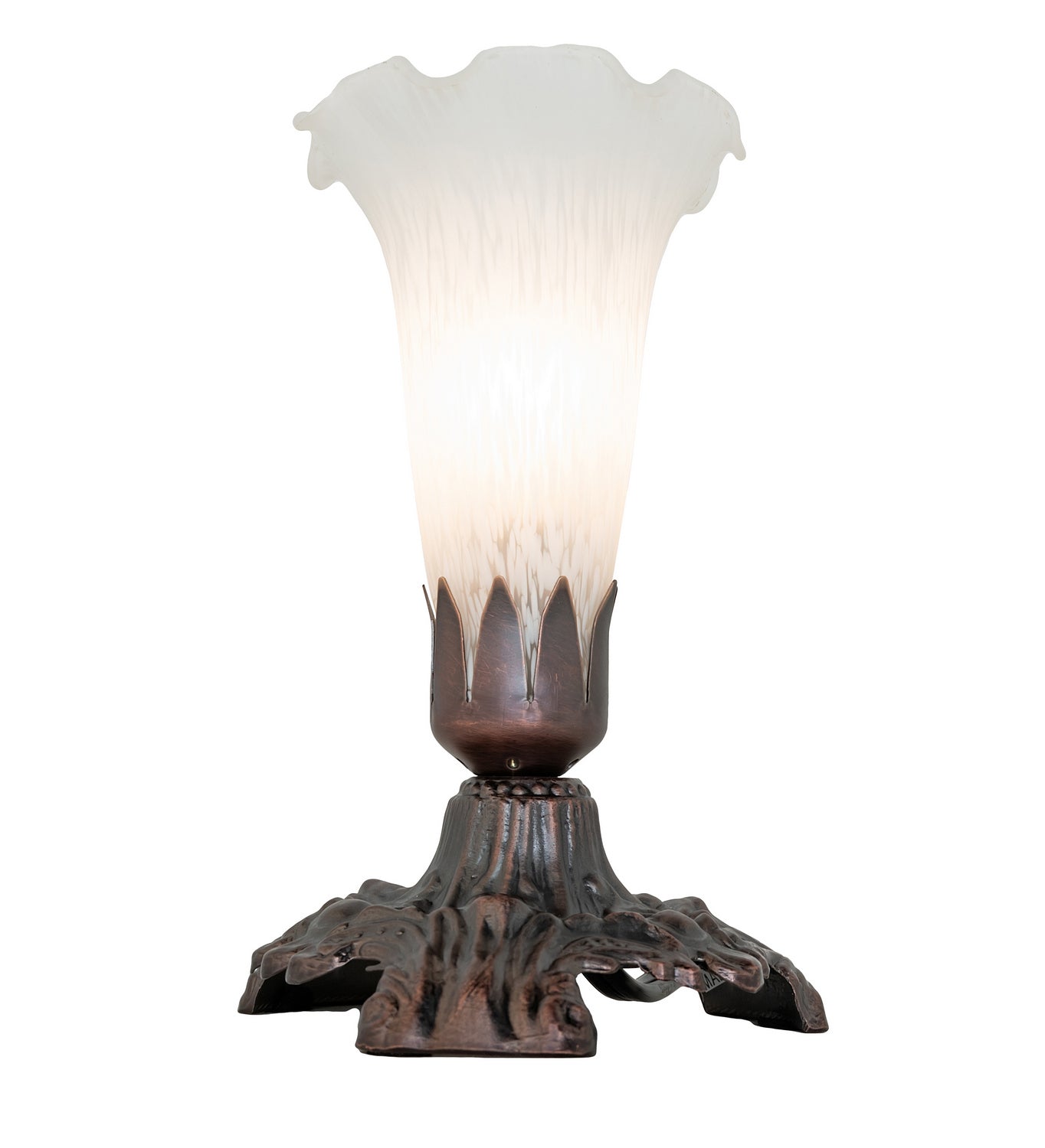 Meyda Tiffany - 14946 - One Light Mini Lamp - White - Mahogany Bronze