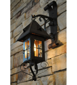 Meyda Tiffany - 151878 - One Light Wall Sconce - Restored - Wrought Iron