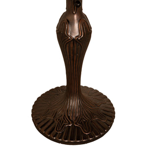 Meyda Tiffany - 156680 - One Light Table Base - Fleur - Mahogany Bronze