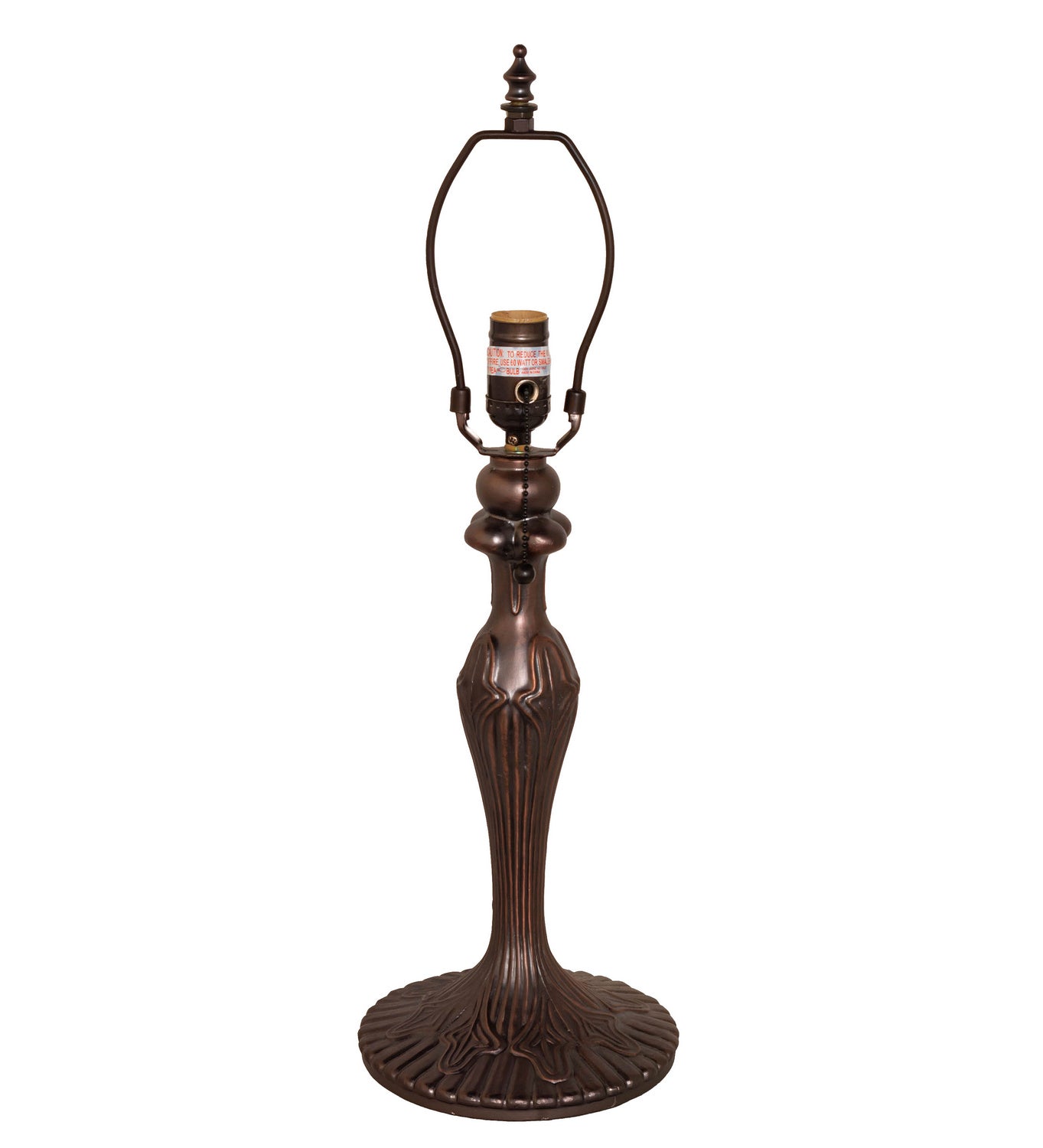 Meyda Tiffany - 156680 - One Light Table Base - Fleur - Mahogany Bronze