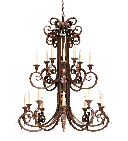 Meyda Tiffany - 158718 - 20 Light Chandelier - Serratina - Rustic Iron