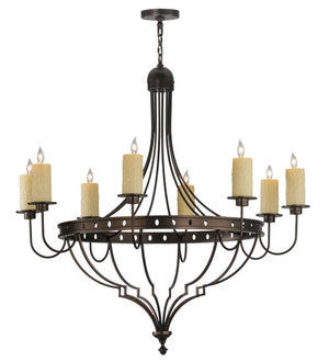 Meyda Tiffany - 160814 - Eight Light Chandelier - Bottini - Mahogany Bronze