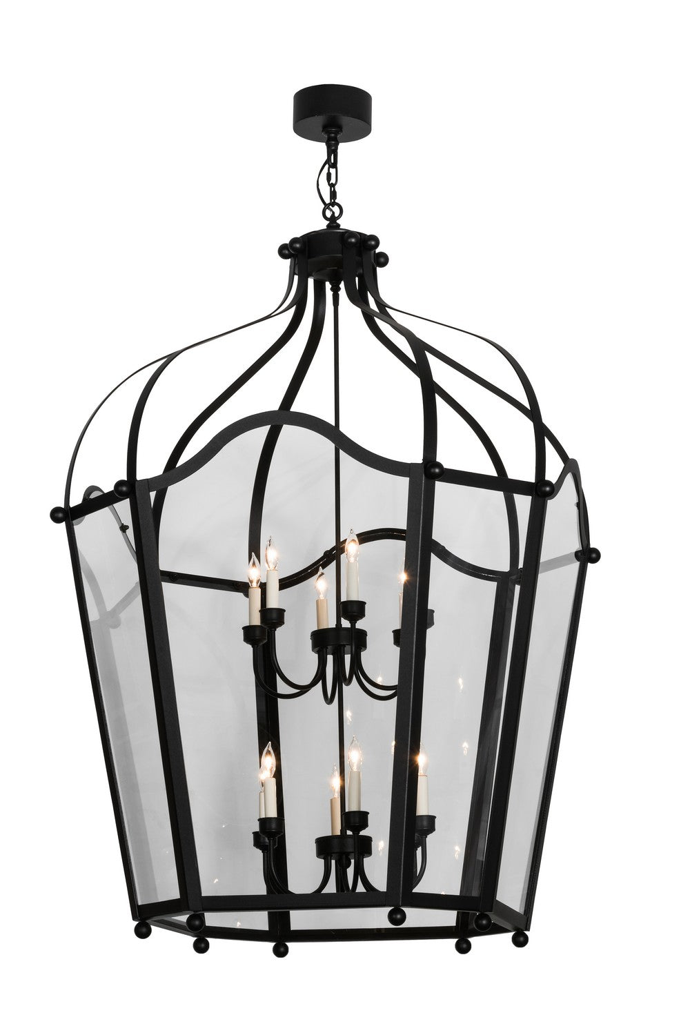 Meyda Tiffany - 161066 - 12 Light Pendant - Citadel - Textured Black