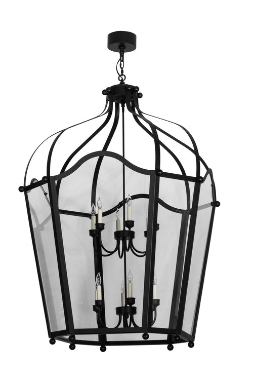 Meyda Tiffany - 161066 - 12 Light Pendant - Citadel - Textured Black