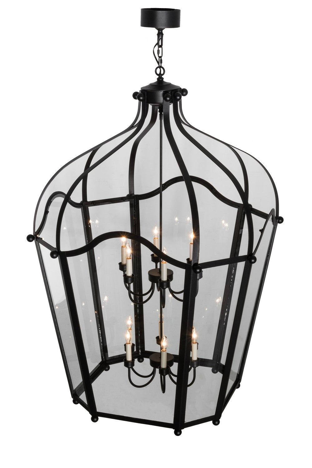 Meyda Tiffany - 161066 - 12 Light Pendant - Citadel - Textured Black