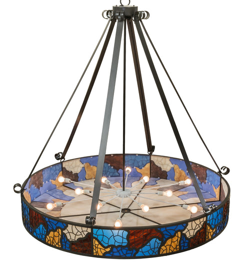 Meyda Tiffany - 161807 - 13 Light Pendant - Mosaico - Timeless Bronze