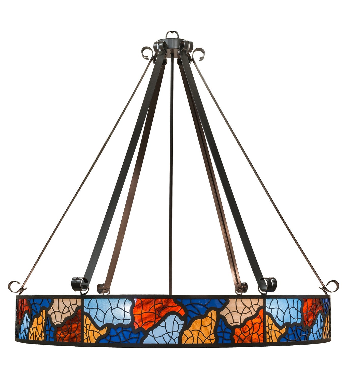 Meyda Tiffany - 161807 - 13 Light Pendant - Mosaico - Timeless Bronze