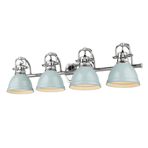 Golden - 3602-BA4 CH-SF - Four Light Bath Vanity - Duncan CH - Chrome