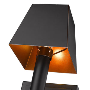 Golden - 5905-1W BLK-BLK - One Light Wall Sconce - Messina - Matte Black