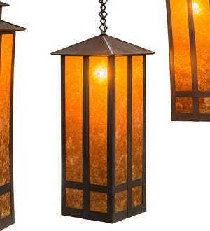 Meyda Tiffany - 162412 - Nine Light Chandelier - Church Street - Craftsman Brown