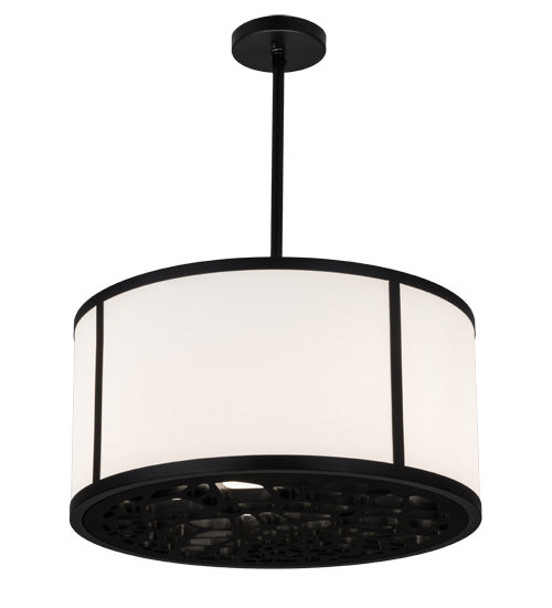 Meyda Tiffany - 162888 - Two Light Pendant - Cilindro - Matte Black