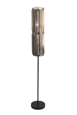 Meyda Tiffany - 162941 - One Light Floor Lamp - Ausband Turbine - Steel/Old Wrought Iron