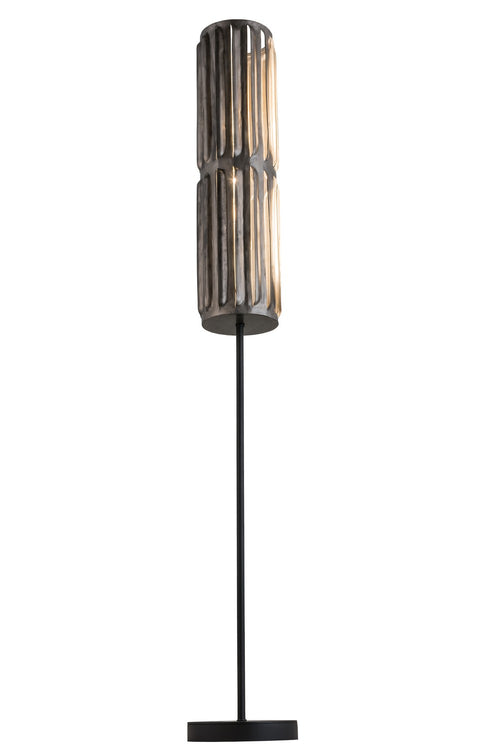 Meyda Tiffany - 162941 - One Light Floor Lamp - Ausband Turbine - Steel/Old Wrought Iron