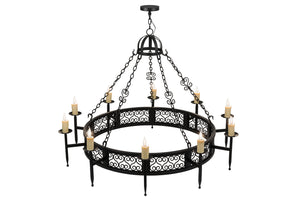 Meyda Tiffany - 165221 - Ten Light Chandelier - Toscano - Black