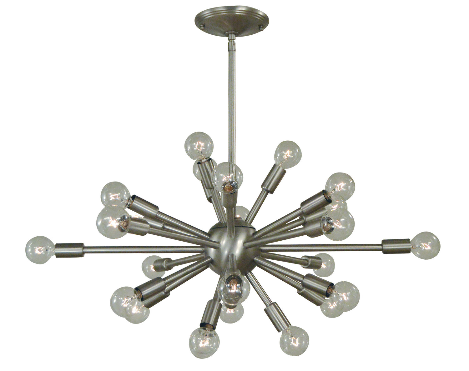 Framburg - 4397 BN - 24 Light Chandelier - Simone - Brushed Nickel