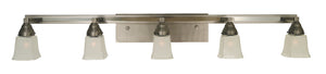 Framburg - 4775 SP/PN - Five Light Wall Sconce - Mercer - Satin Pewter with Polished Nickel