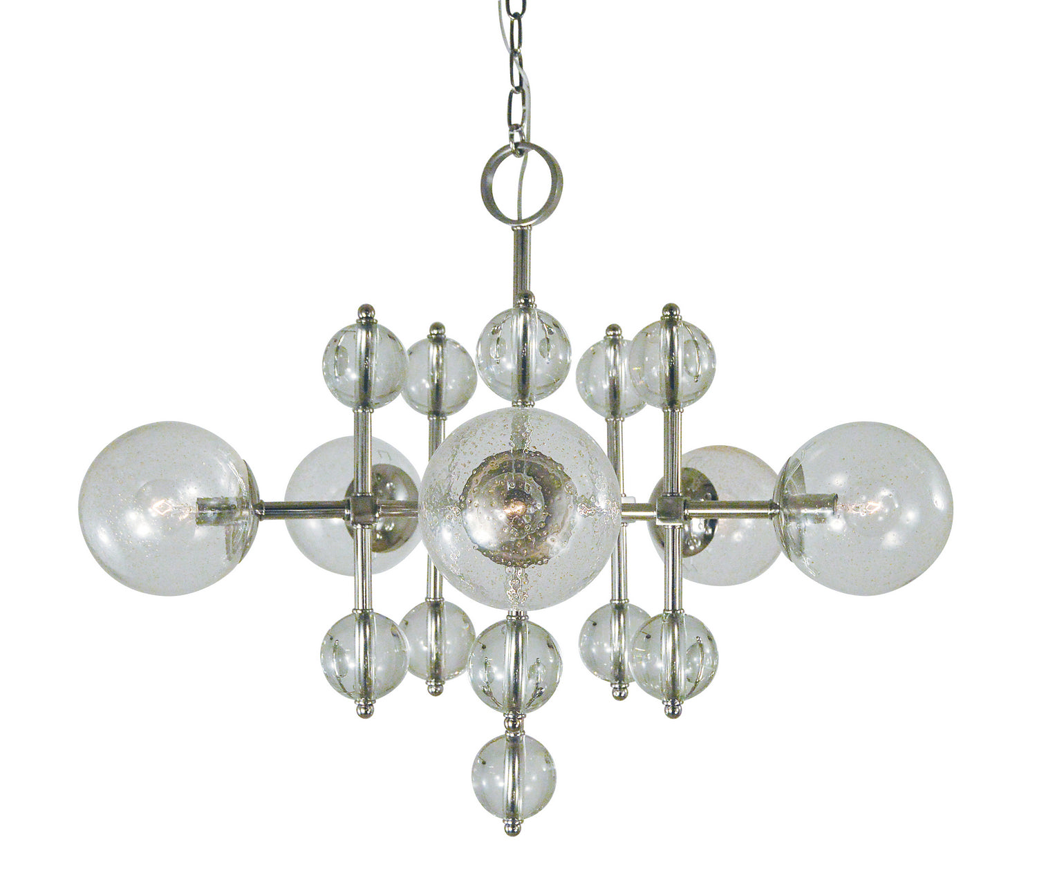 Framburg - 4945 PN - Five Light Chandelier - Solaris - Polished Nickel