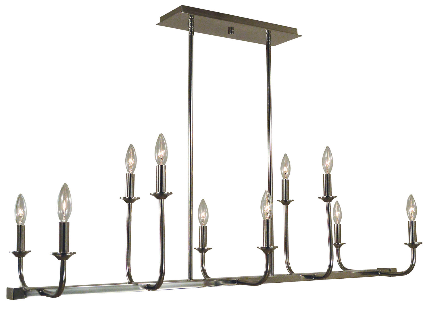 Framburg - 4983 PN - Ten Light Island Chandelier - Boulevard - Polished Nickel