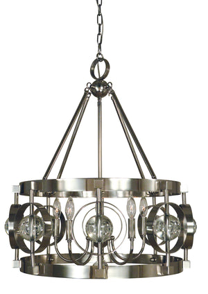 Framburg - 5035 PN - Five Light Chandelier - Ephemeris - Polished Nickel