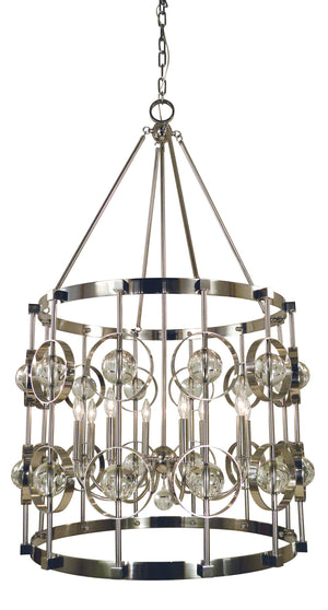 Framburg - 5037 PN - Eight Light Foyer Chandelier - Ephemeris - Polished Nickel