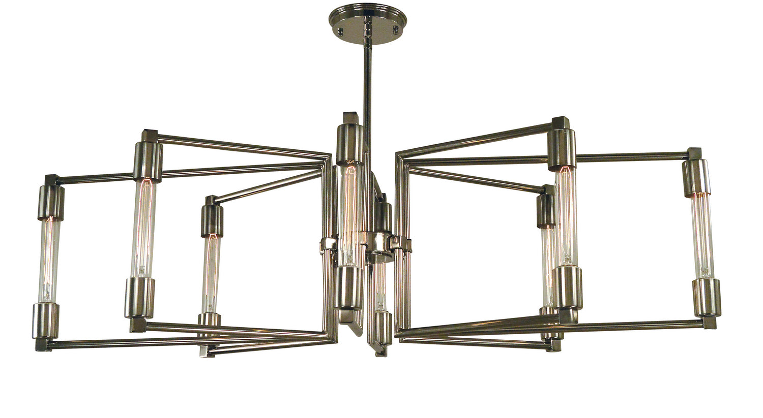 Framburg - 5118 PN - Eight Light Chandelier - Focal - Polished Nickel